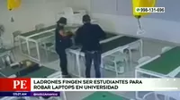 Villa El Salvador: Ladrones fingen ser estudiantes para robar laptops en universidad