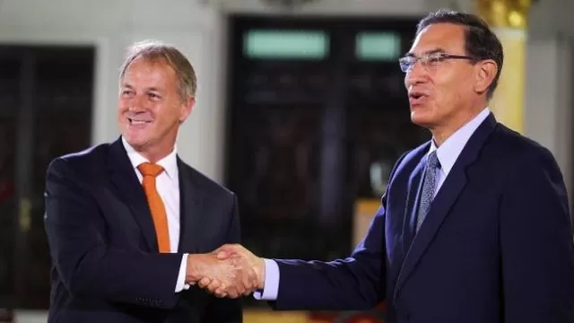 Mart&iacute;n Vizcarra y Jorge Mu&ntilde;oz se reunieron tras las elecciones 2018. Foto: El Comercio