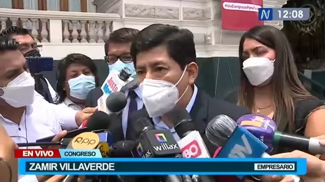 Zamir Villaverde negó ser aportante de Perú Libre ni de la candidatura de Pedro Castillo