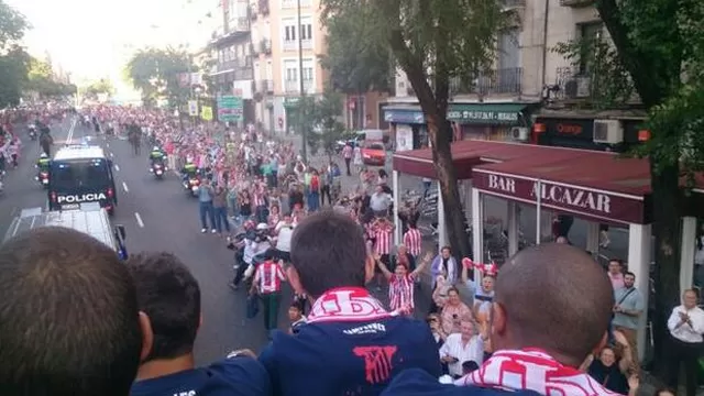 Atlético de Madrid: así fue recibido por los hinchas el equipo de Simeone