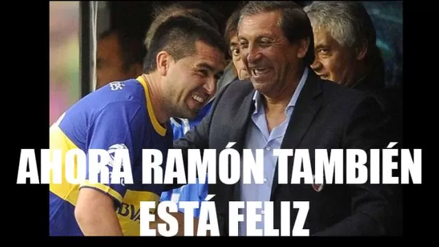 Hinchas de Boca Juniors se burlan de la renuncia de Ramón Díaz a River