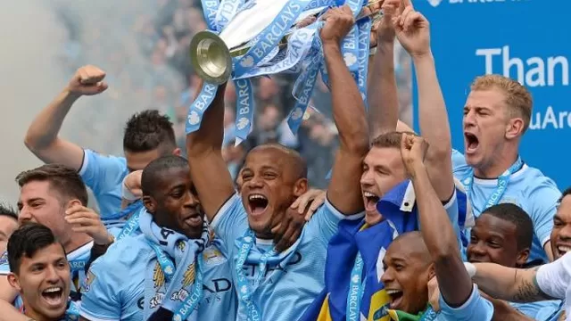 Las mejores postales de la celebración del título del Manchester City
