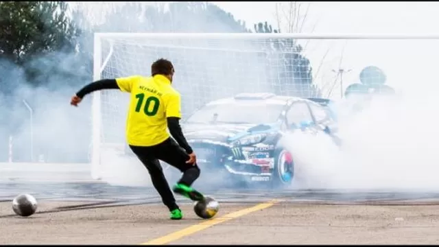 ¿Quién es más rápido, Neymar o un auto de carreras?