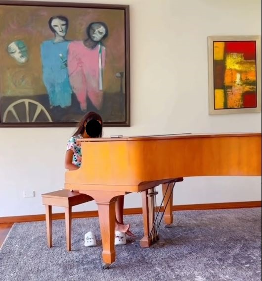Hija de Ana Paula Consorte mostró su talento con el Piano/Foto: Instagram