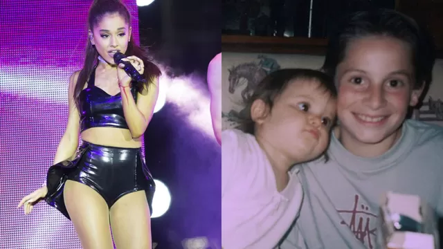 Ariana Grande compartió foto de su niñez. Foto: Instagram