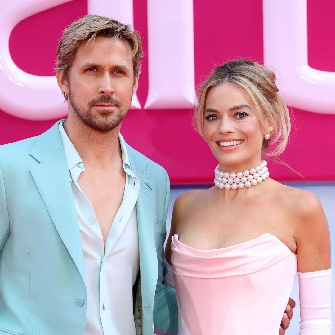 Ryan Gosling y Margot Robbie en avant premier de 'Barbie' / Fuente: Instagram