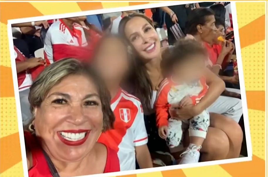 Ana Paula Consorte estuvo en el estadio Alianza Lima, alentando a Paolo Guerrero junto a su familia/Foto: Intagram