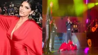 Cantante Ana Bárbara sufrió aparatosa caída en pleno concierto en el Auditorio Nacional de México