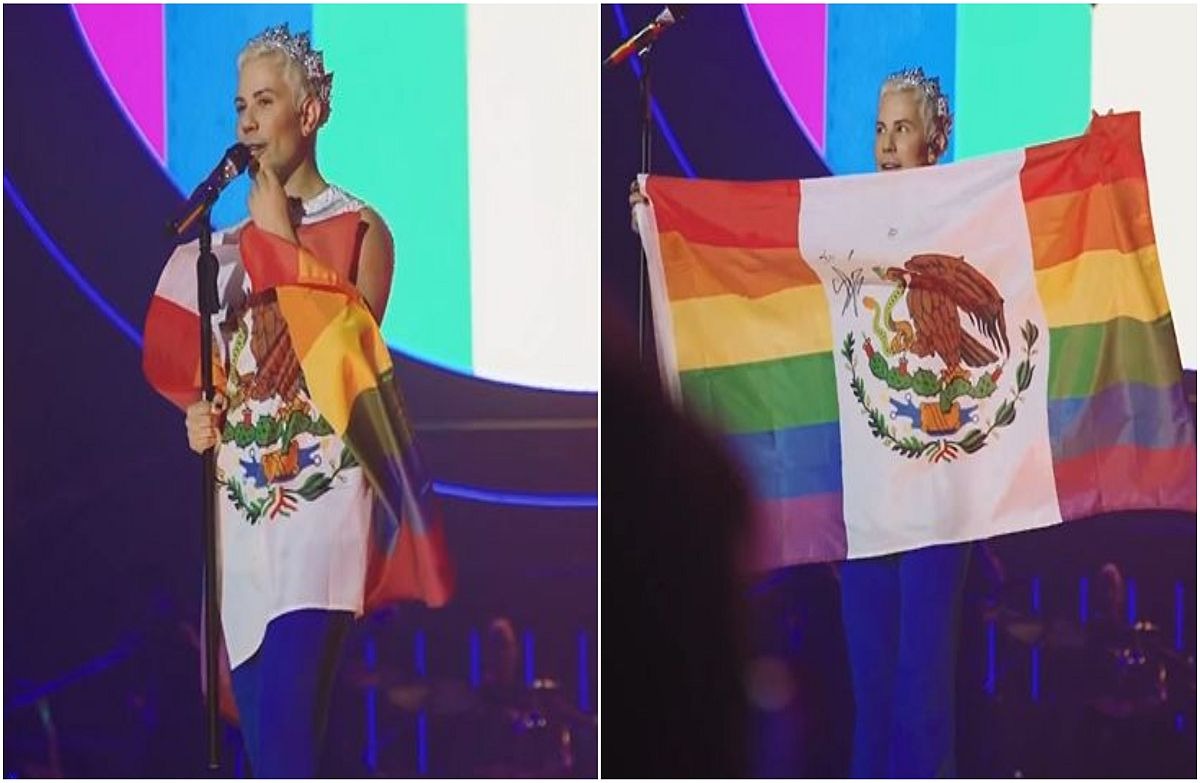 La polémica de Christian Chávez por alterar la bandera mexicana / Instagram 
