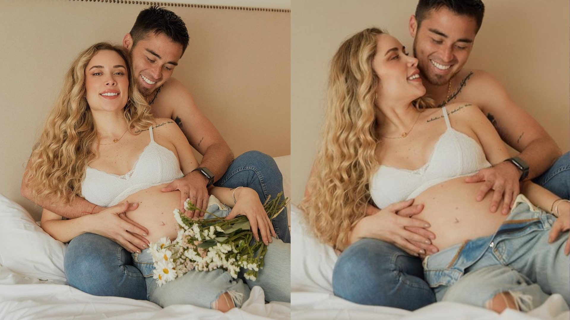 Rodrigo Cuba y Ale Venturo cuando confirmaron embarazo. Fuente: Instagram