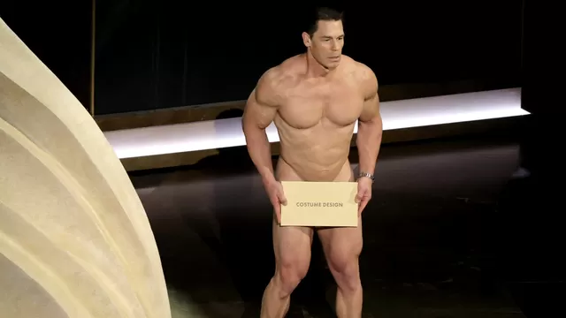 El detrás de cámaras del comentado desnudo de John Cena en los Oscar 2024