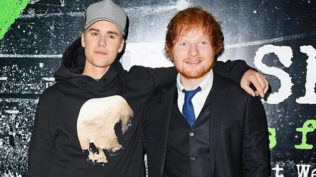 Ed Sheeran y Justin Bieber. Foto: Página oficial