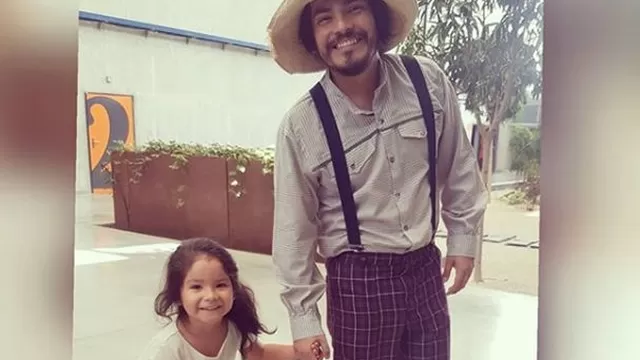 Erick Elera y su hija Flavia