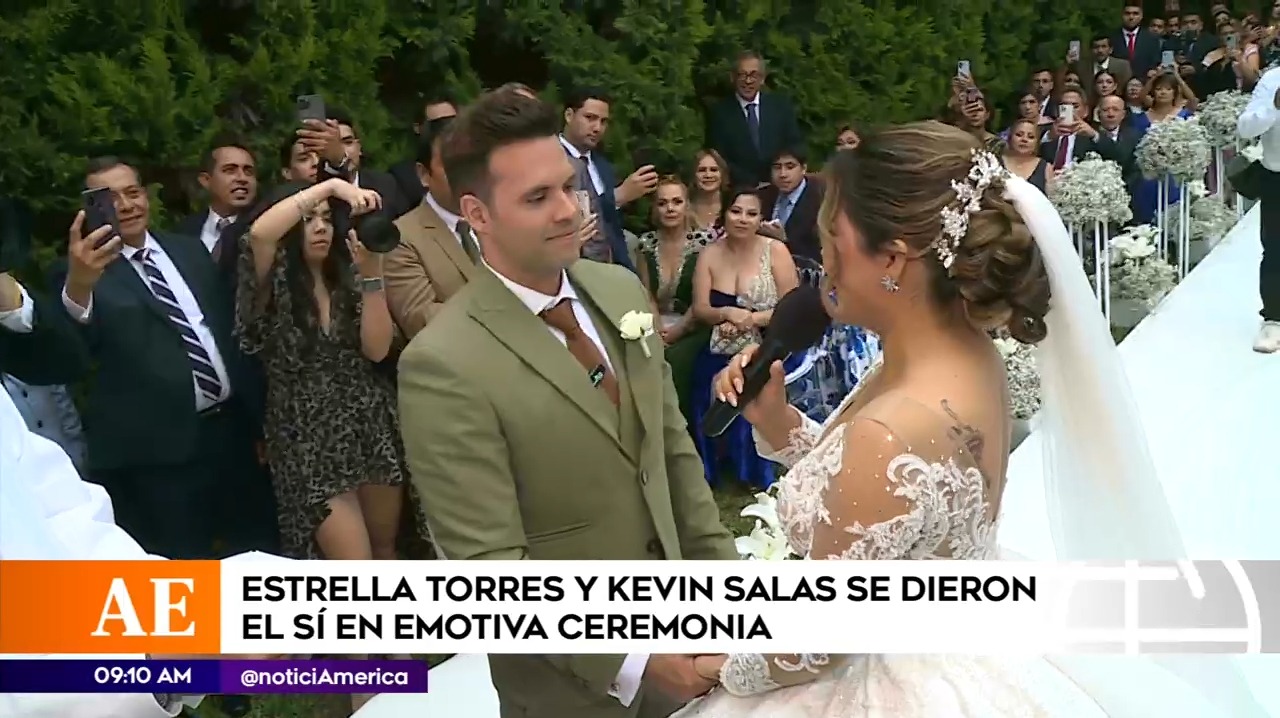 La boda de Estrella Torres y Kevin Salas / América Espectáculos