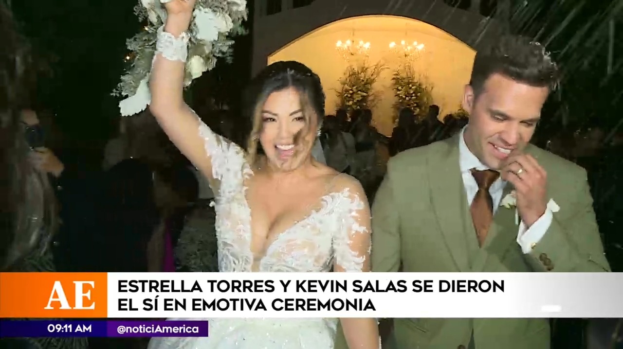 Estrella Torres y Kevin Salas se convirtieron en esposos / América Espectáculos