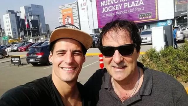 Facundo González y su papá