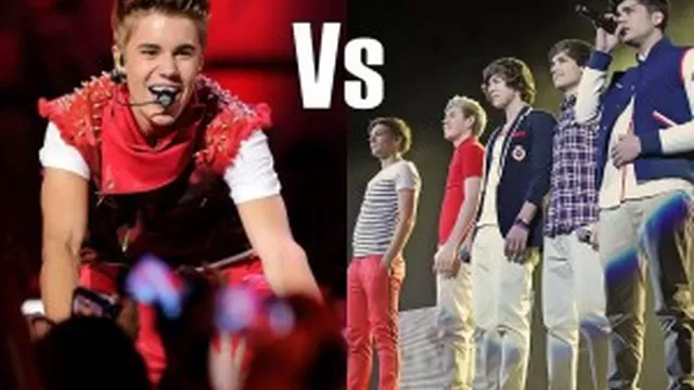 Fans de Justin Bieber y One Direction se enfrentan en las redes sociales. Foto: compuesta