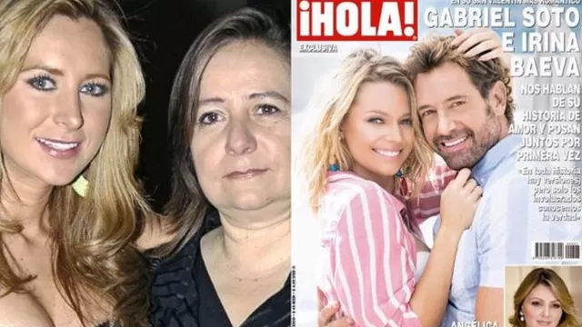 Rosalba Ortiz no pudo disimular su descontento con la reciente portada de Gabriel Soto e Irina Baeva para la revista Hola! México 