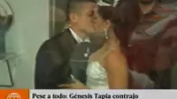 Génesis Tapia se casó con promotor de eventos pese a polémica 
