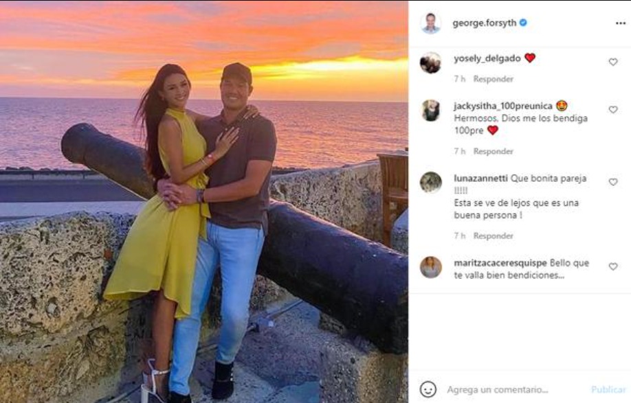 La relación de George Forsyth y Sonia La Torre se oficializó en julio del 2021/Foto: Instagram