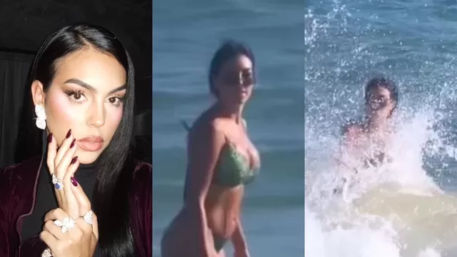 Georgina Rodríguez intentó mostrar su lado más sexy en la playa y todo salió mal
