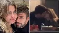 Gerard Piqué y Clara Chía se dieron apasionados besos en un estadio