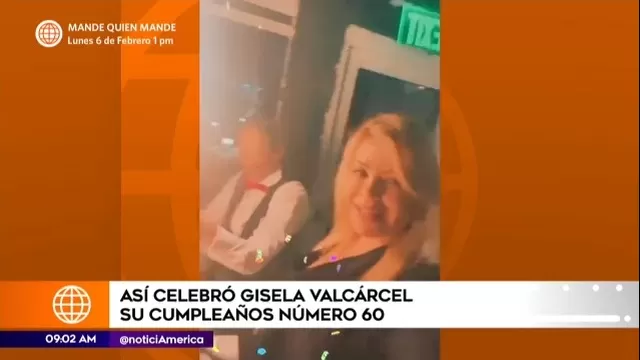 Gisela Valcárcel cumplió 60 años en Miami