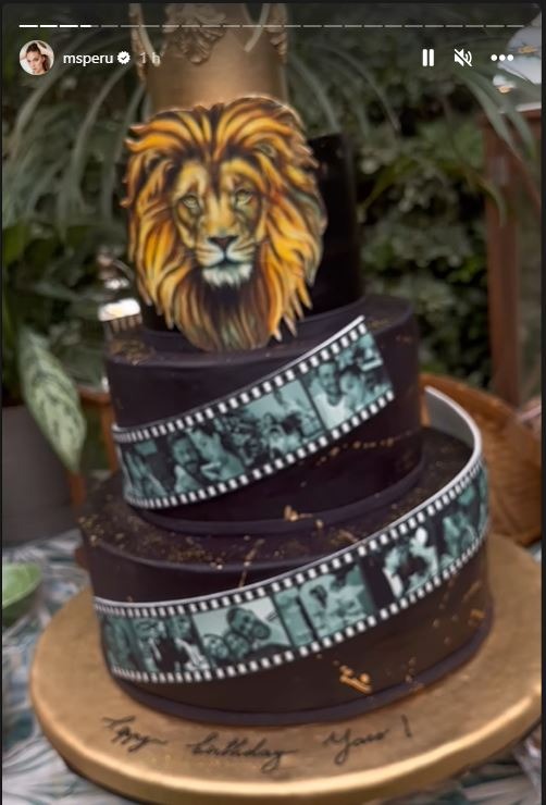 Así fue la espectacular torta que tuvo un imponente león de protagonista  para celebrar los 44 años de Yaco Eskenazi/Foto: Instagranm 
