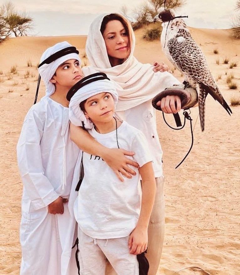 Shakira y sus hijos en Marruecos / Instagram