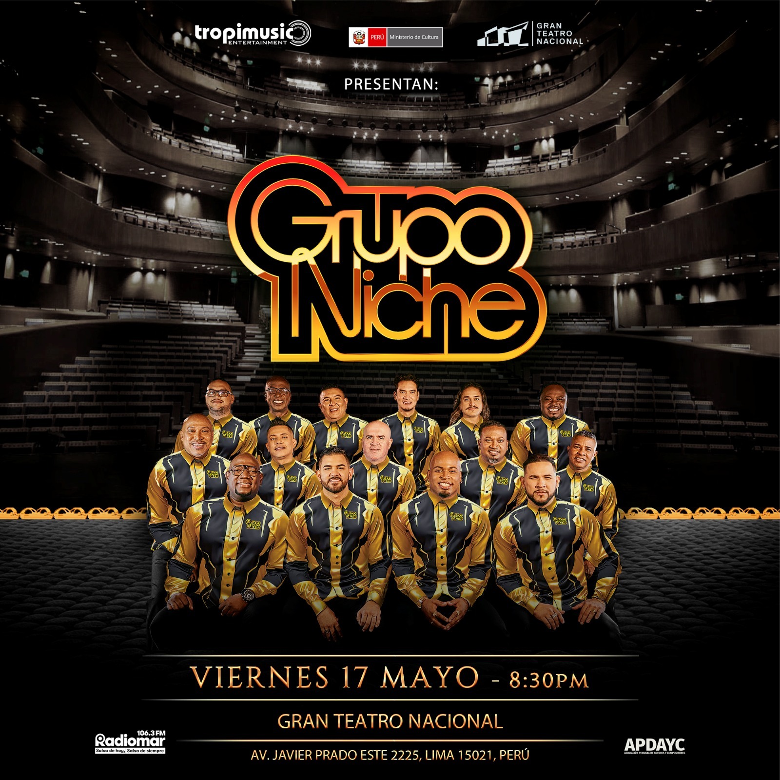 Grupo Niche se presentará en el Gran Teatro Nacional por los 40 años de 'Cali Pachanguero'