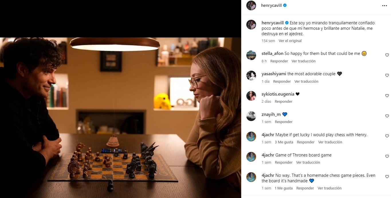 Henry Cavill el día en que anunció su romance con Natalie Viscuso / Instagram