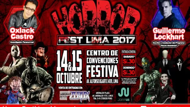 Horror Fest Lima 2017: estas son las novedades del esperado evento