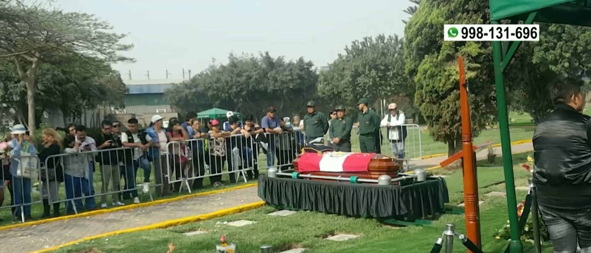 Los restos de Iván Cruz reposan en el cementerio de Huachipa/Foto: América Noticias