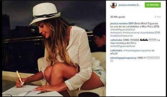 En el 2016 Jessica Newton convocó a Milett Figueroa para postular a Miss Perú Universo, sin embargo un problema de salud se lo impidió/Foto: Instagram
