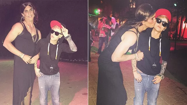 Kaley Cuoco se disfrazó de Justin Bieber para asistir a fiesta por Halloween