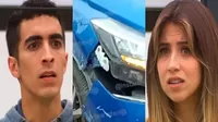 Karime Scander y Jorge Guerra protagonizaron accidente en Lurín