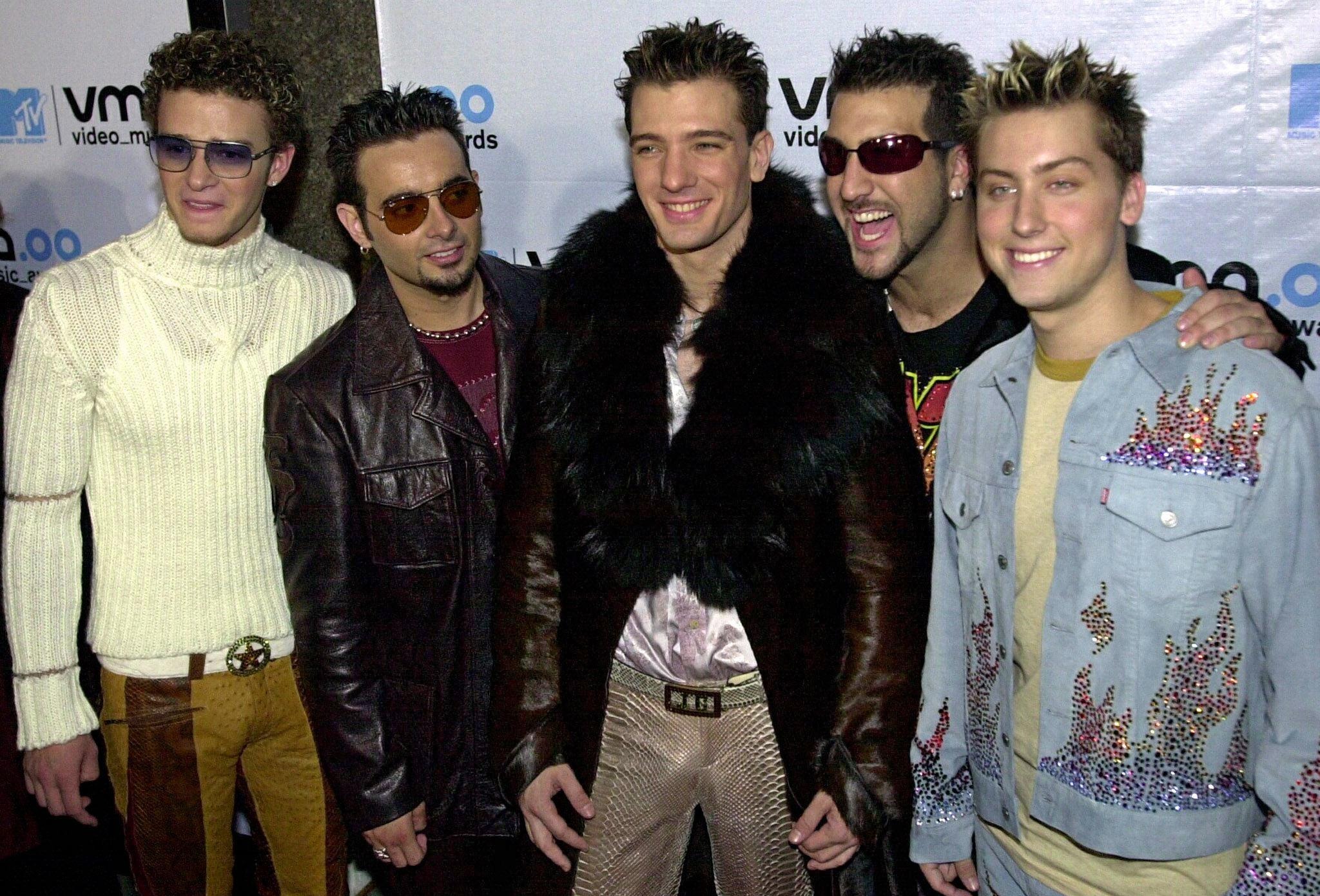 Los NSYNC mostraron su apoyo hacia Justin Timberlake. Fuente: AFP