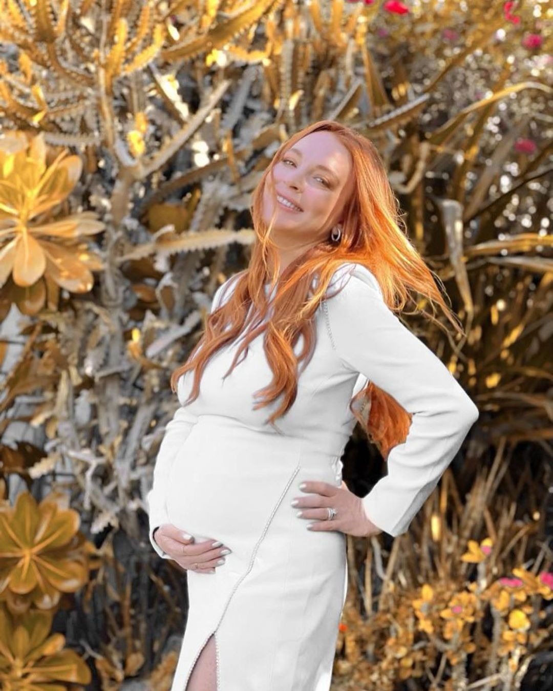 Lindsay Lohan: Difunden nuevas imágenes del baby shower de la actriz en Dubai