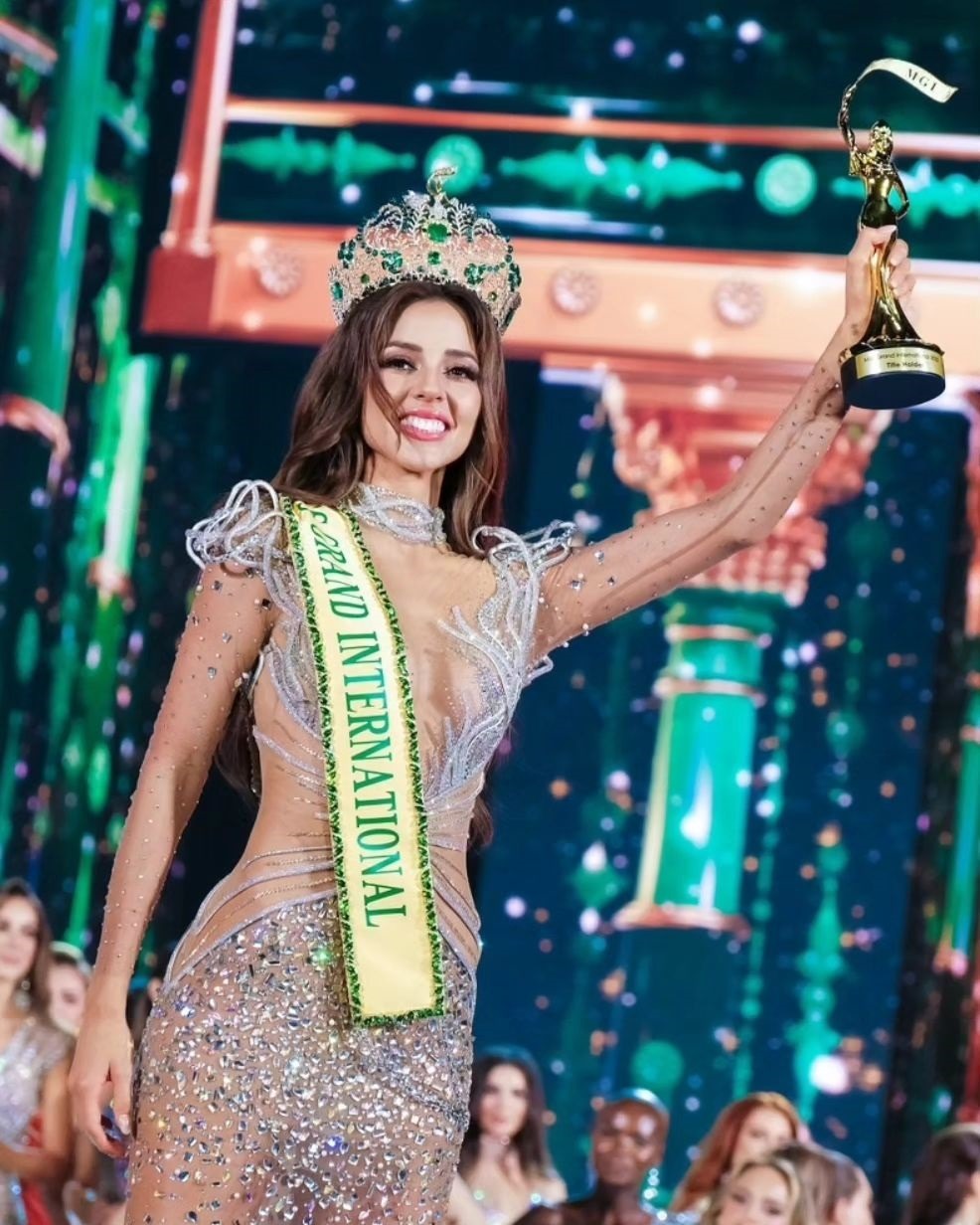 Luciana Fuster ganó Miss Grand International 2023 el 30 de octubre. Fuente: Instagram