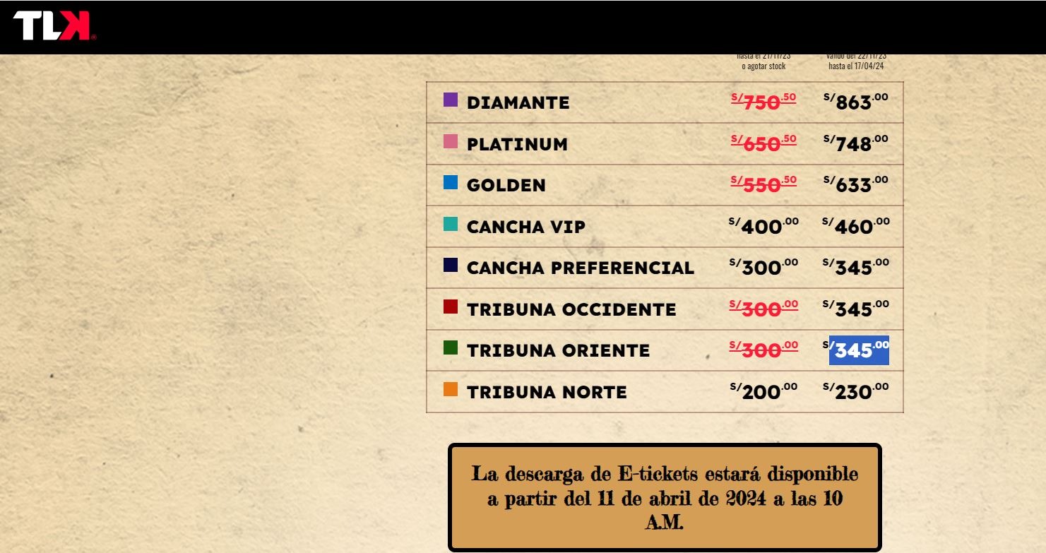 Este es el costo de las entradas para el concierto de Maná en Lima/Foto: Teleticket