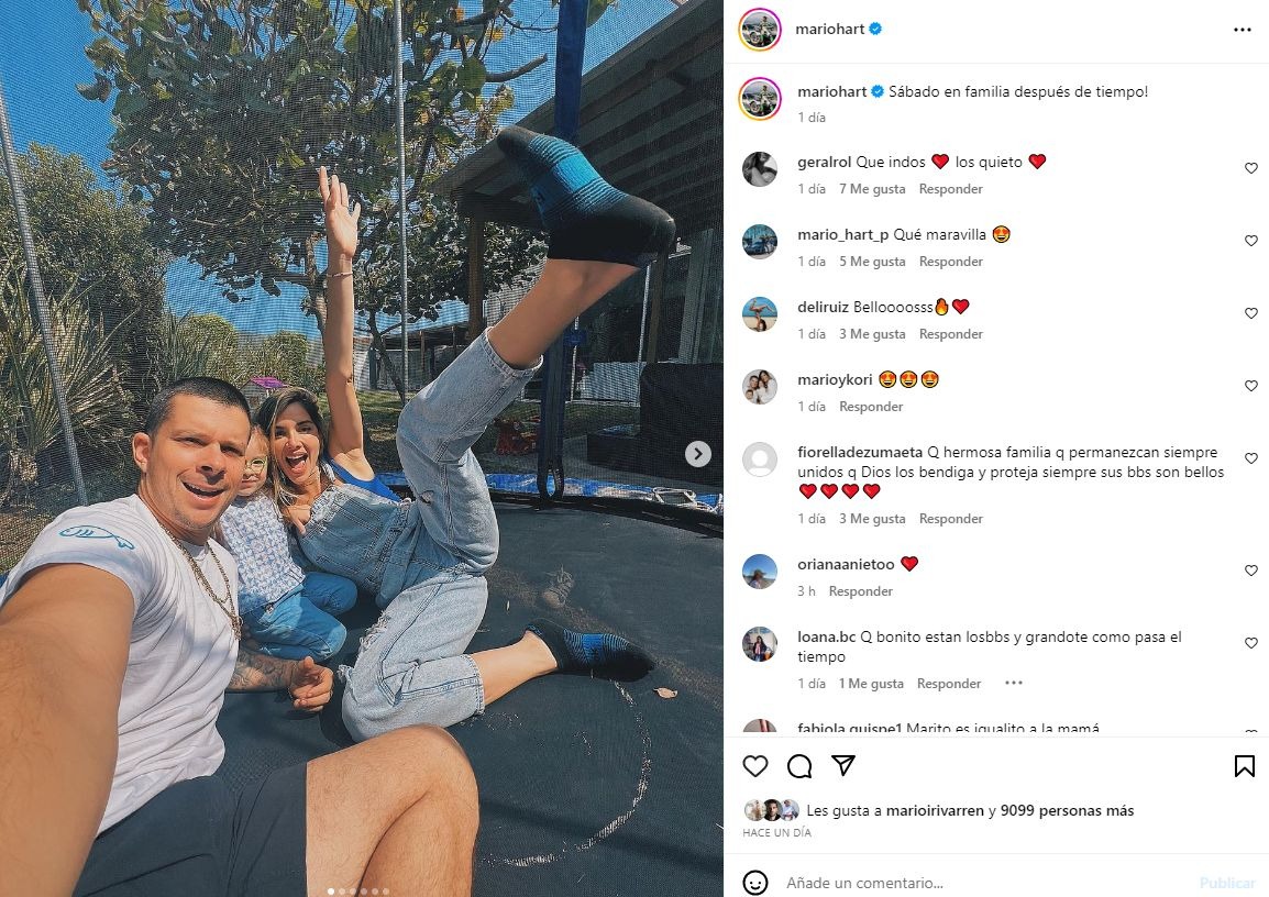 Mario Hart y Korina Rivadeneira terminan con rumores de separación / Instagram