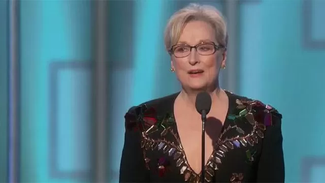 Globos de Oro: Meryl Streep y su discurso en contra de Donald Trump