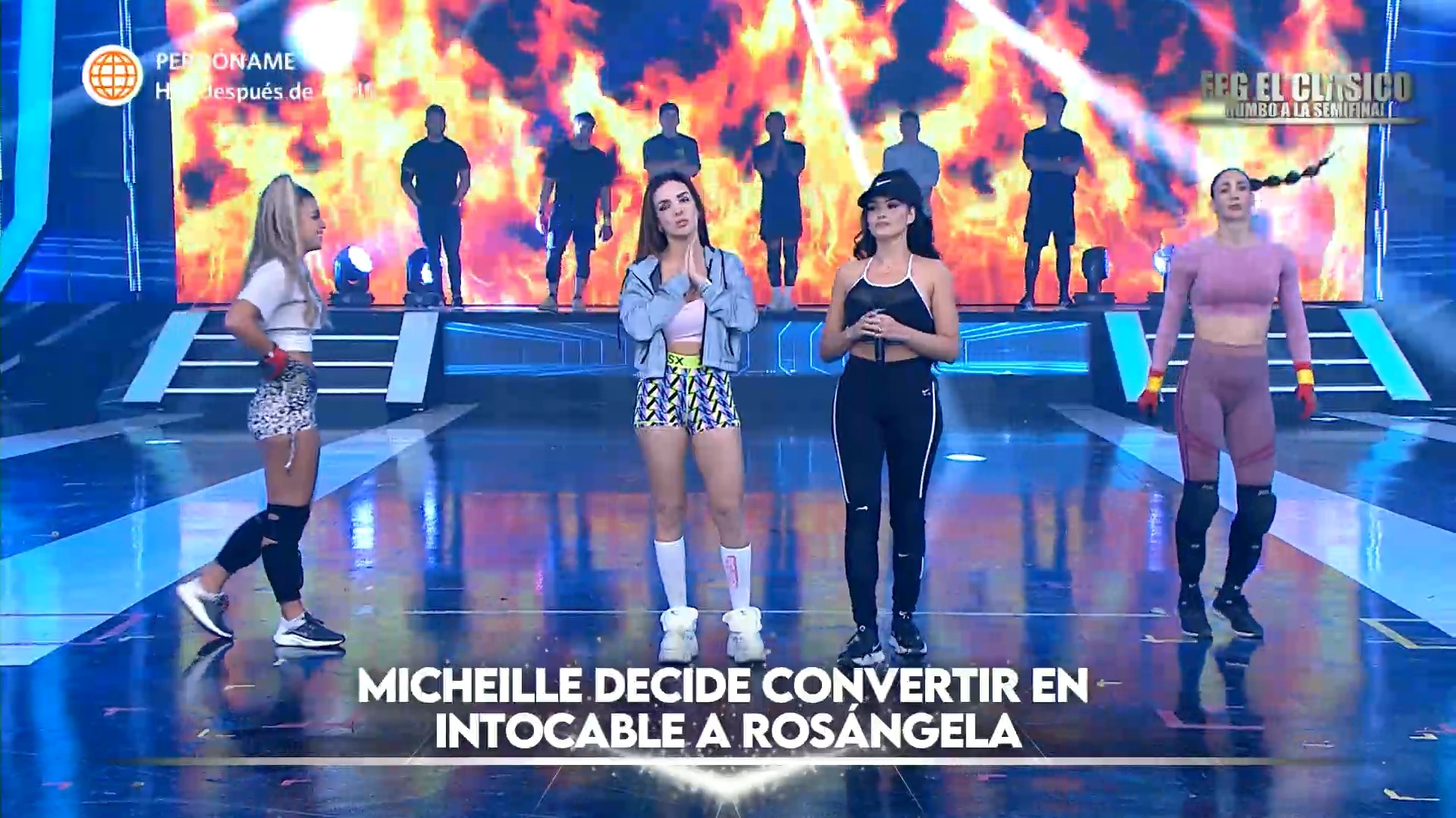 Michelle salvó a Rosángela de zona de eliminación. Fuente: AméricaTV