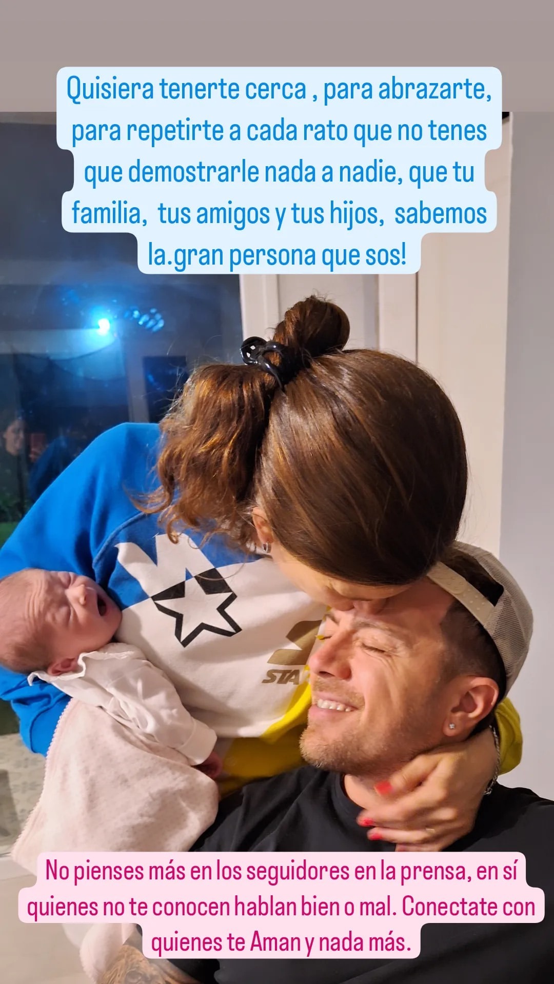Natalia Otero le envió mensaje de apoyo a Julián Zucchi / Instagram
