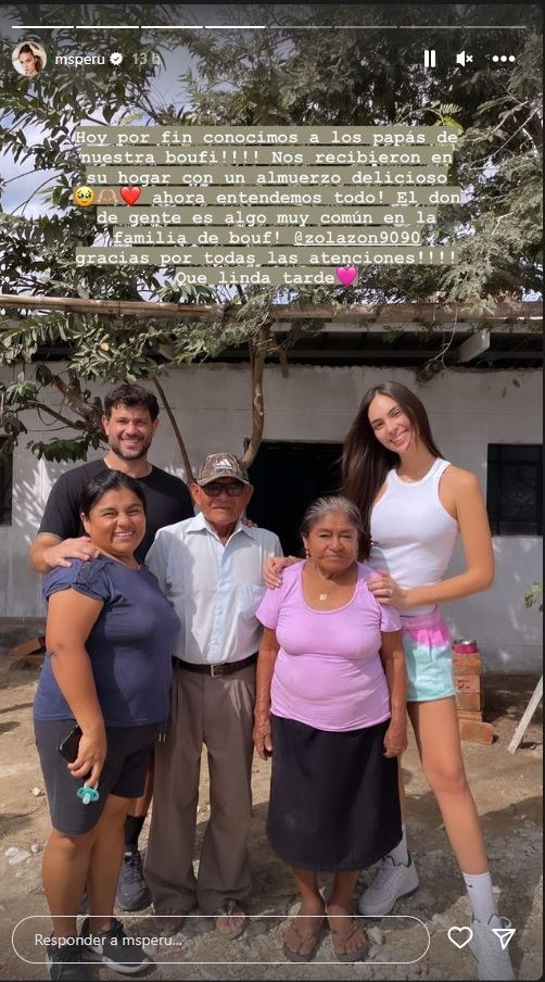 Natalie Vértiz hizo esta publicación tras conocer a la familia de su trabajadora del hogar Rosmey Coveñas en Chiclayo / Foto: IG Natalie Vértiz