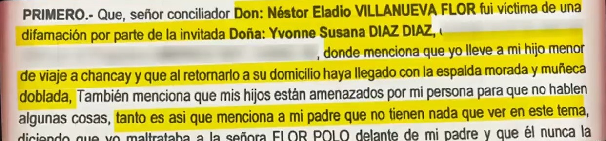 Néstor Villanueva envió carta notarial a Susy Díaz: Amenazó con demanda por medio millón de soles