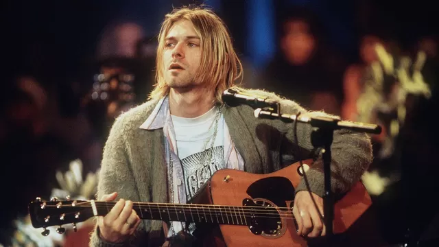 Subastarán guitarra que rompió Kurt Cobain. Foto: AFP