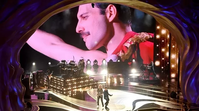 Adam Lambert y Queen recordaron a Freddie Mercury en el Oscar 2019. Foto: AFP
