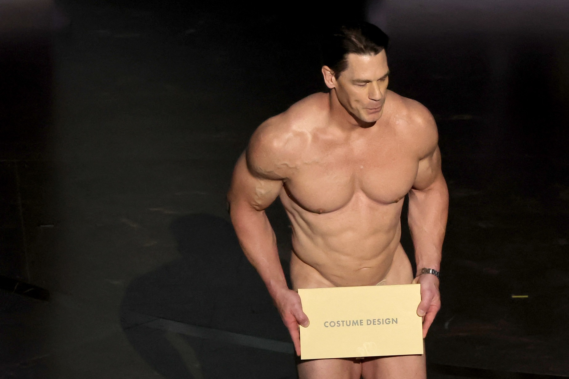 John Cena apareció desnudo en la gala de los Oscar 2024 / AFP
