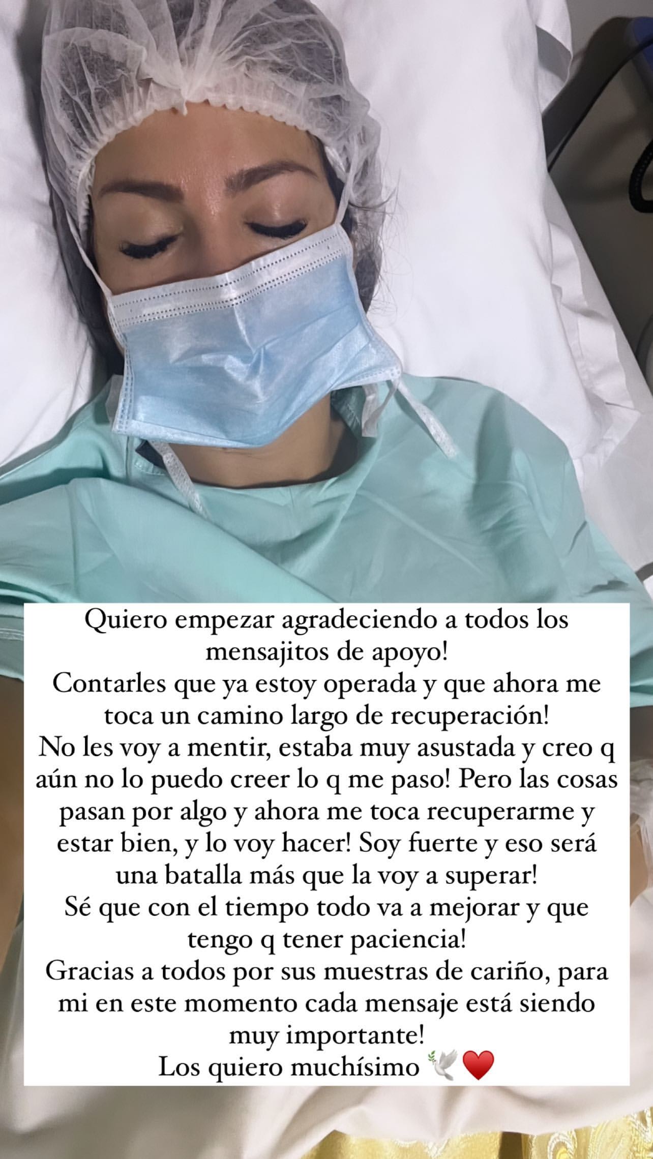 Paloma Fiuza fue operada tras fuerte lesión / Instagram